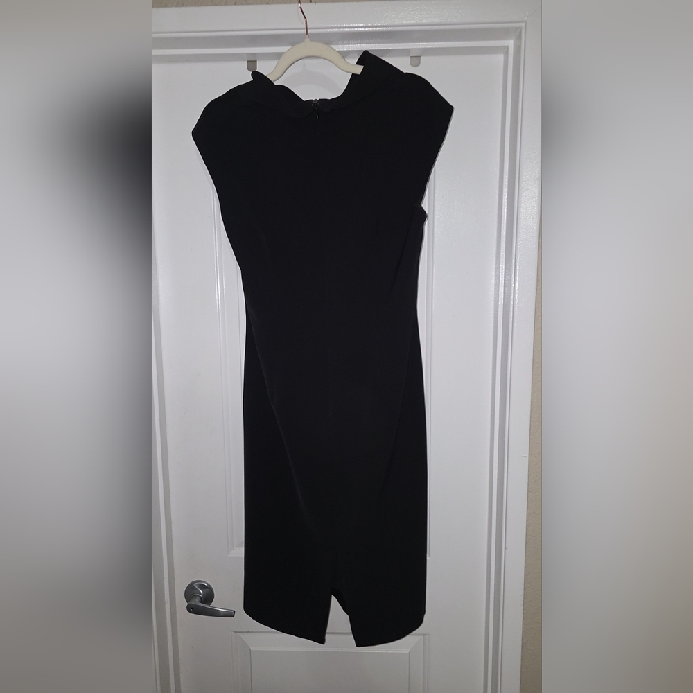 🖤 Lafayette 148 NY Sheath Midi Dress Size 12 Work Office Minimal - Picture 4 of 4